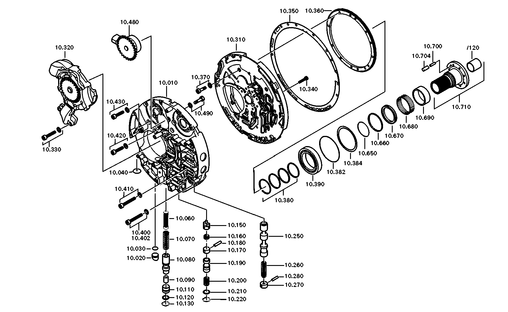 drawing for DAIMLER AG A0002770749 - OIL FEED.FLANGE (figure 4)