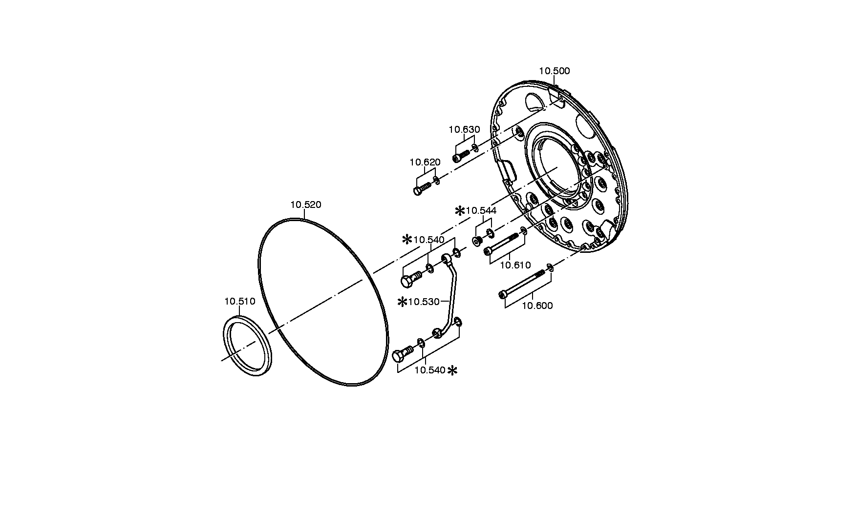 drawing for DAIMLER AG A0189979248 - SHAFT SEAL (figure 1)