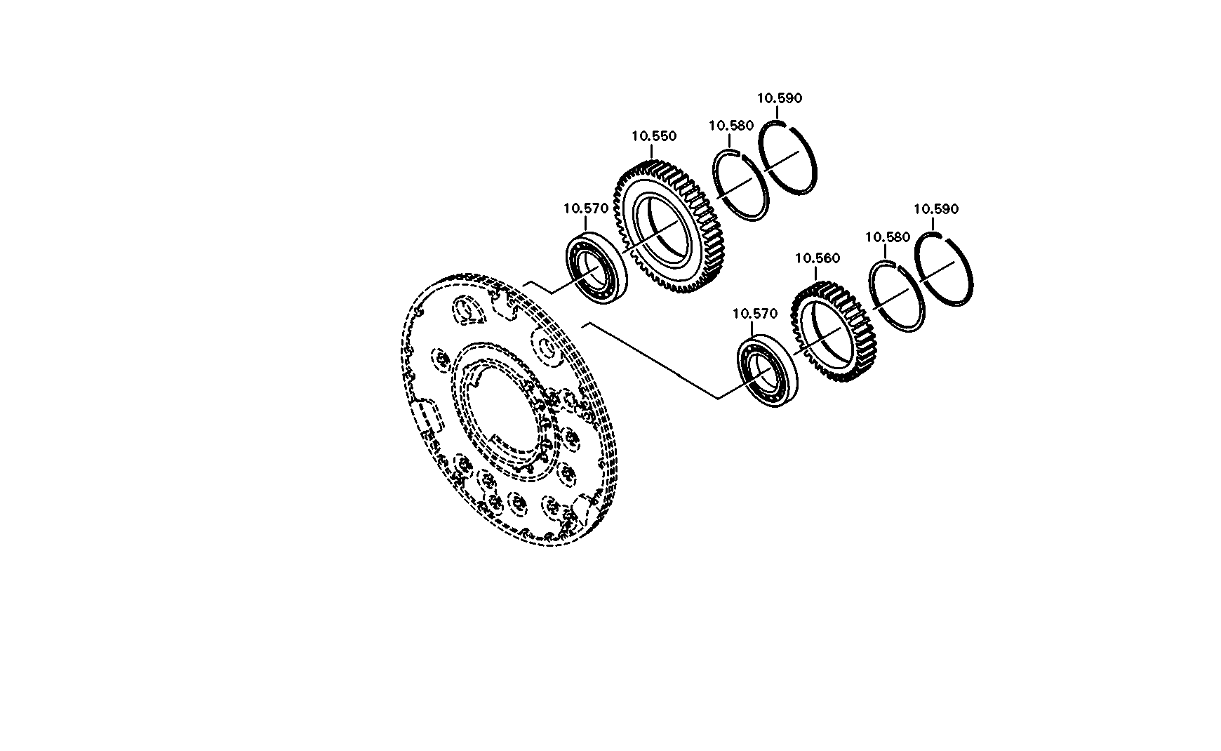drawing for DAIMLER AG A0099811201 - CYLINDER ROLLER BEARING (figure 1)