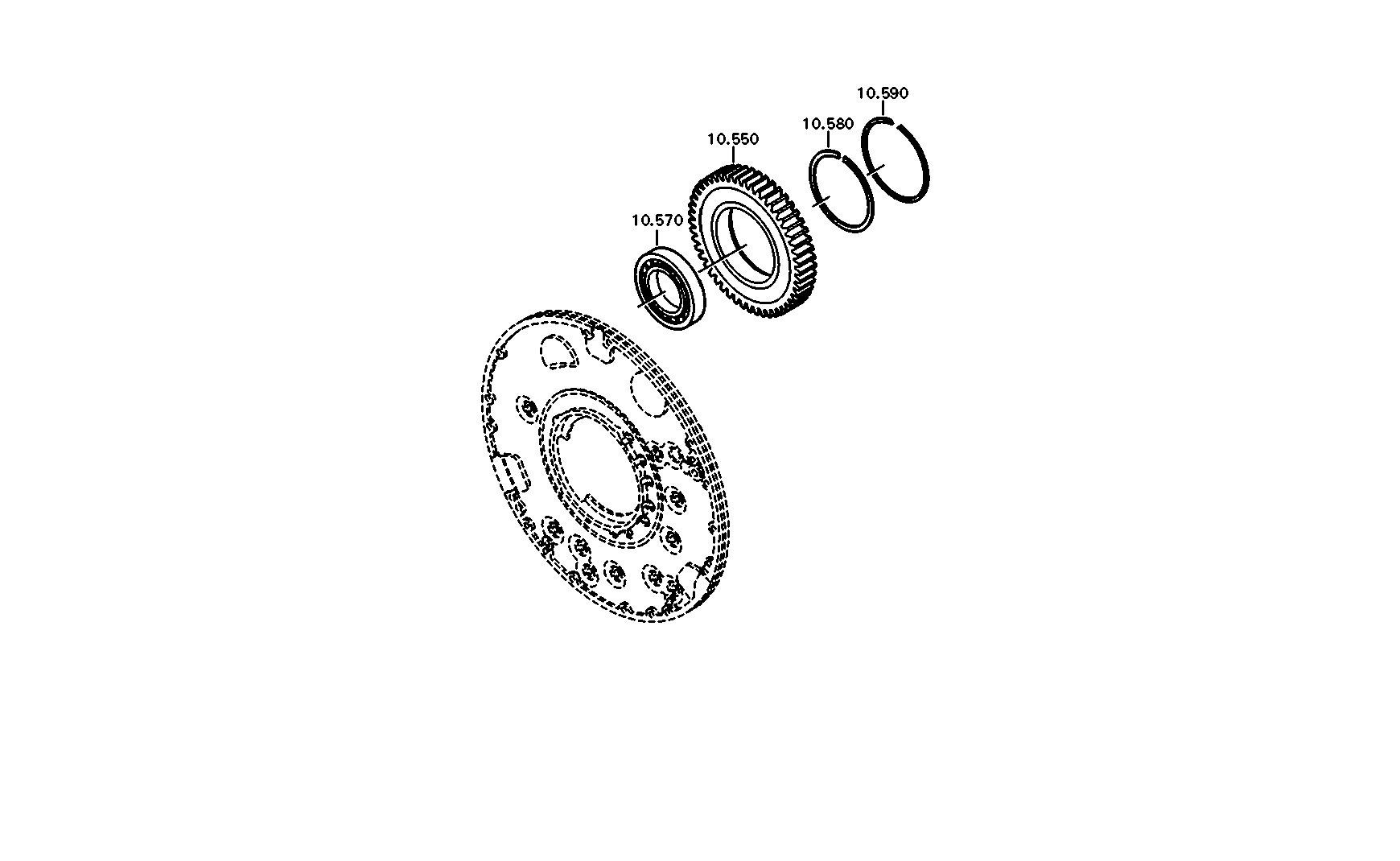 drawing for DAIMLER AG A0099811201 - CYLINDER ROLLER BEARING (figure 2)