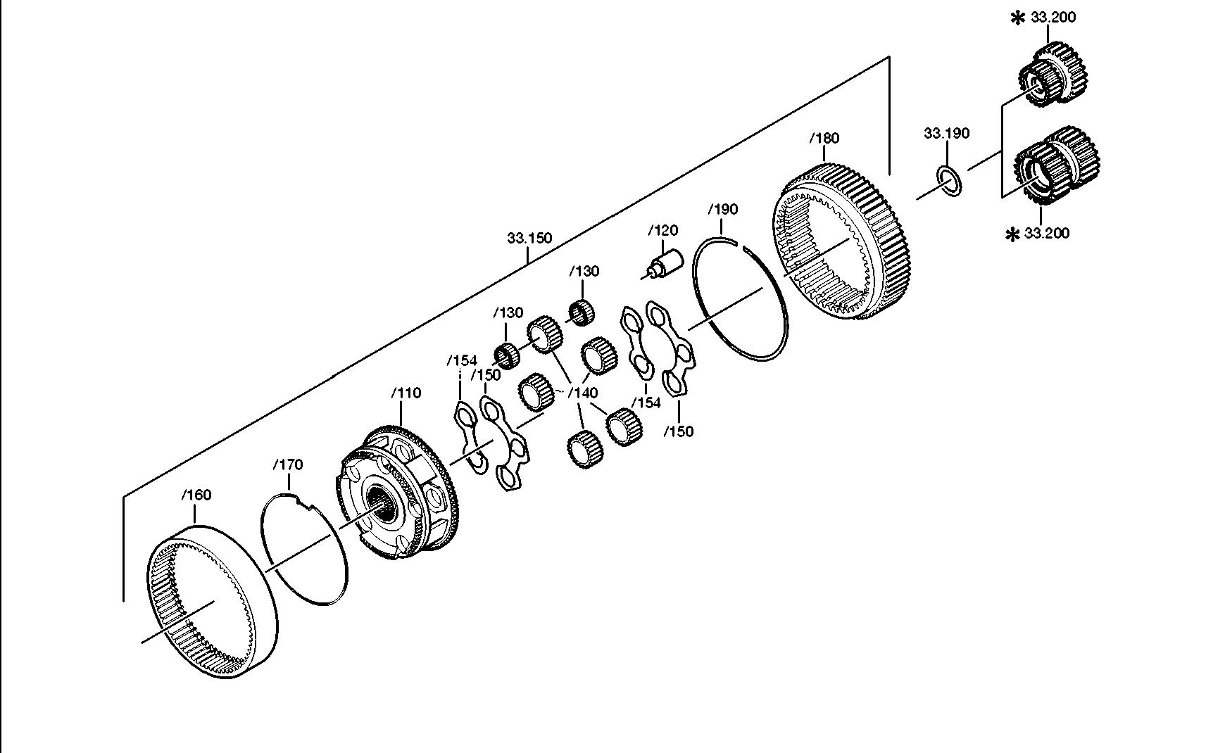 drawing for DAIMLER AG A0002720420 - QUILL SHAFT (figure 4)