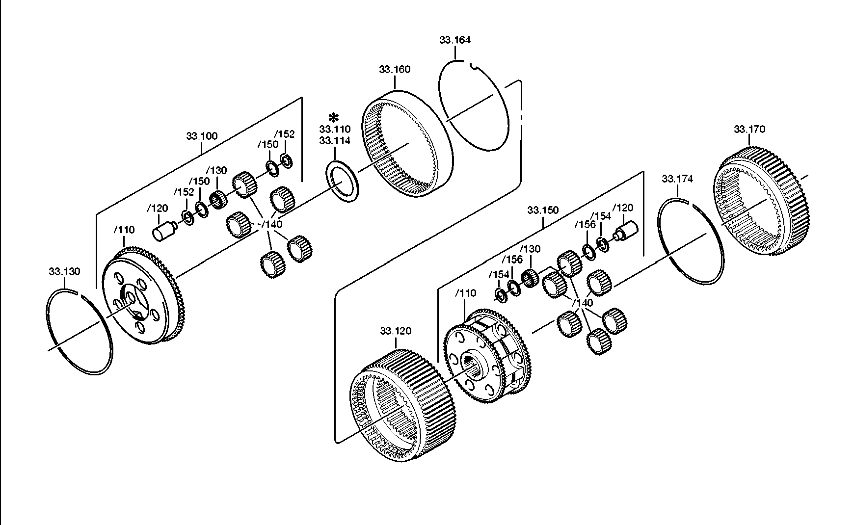 drawing for DAIMLER AG A0002722805 - PLANET CARRIER (figure 2)