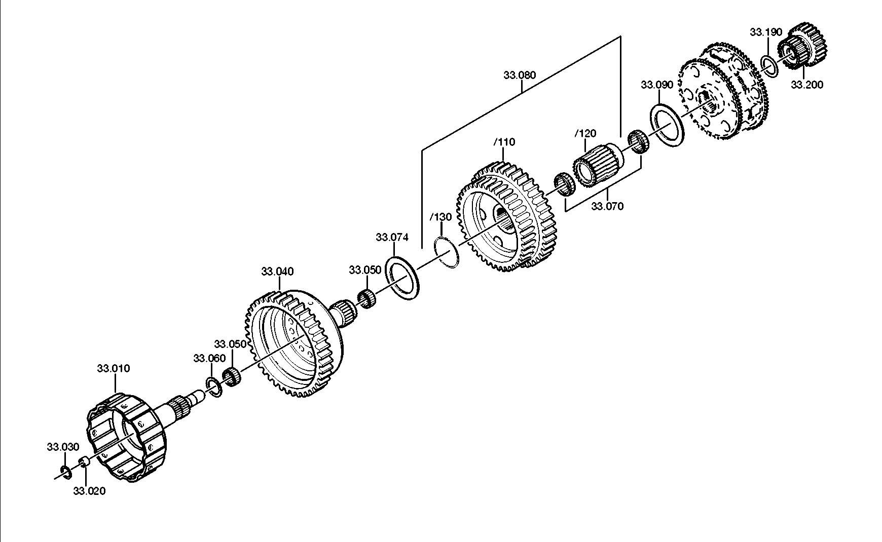 drawing for DAF 1614047 - PLANET CARRIER (figure 4)