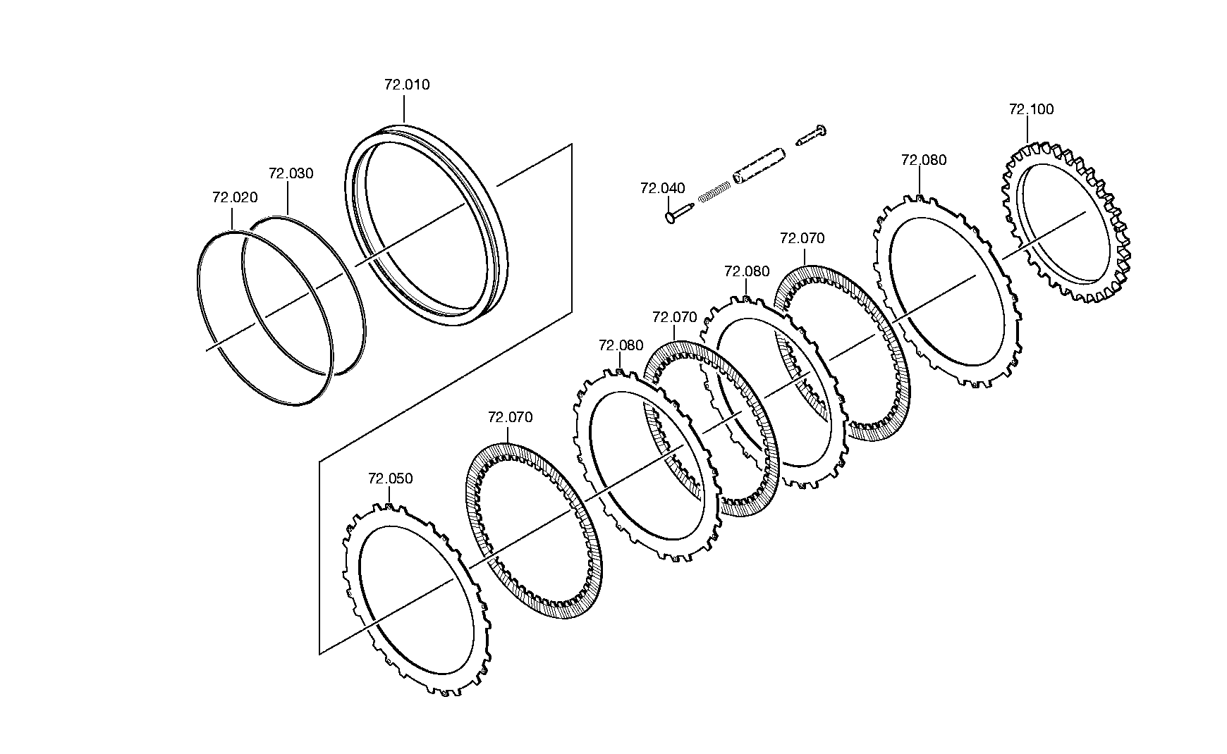 drawing for CACCIAMALI 500021502 - INNER CLUTCH DISC (figure 3)