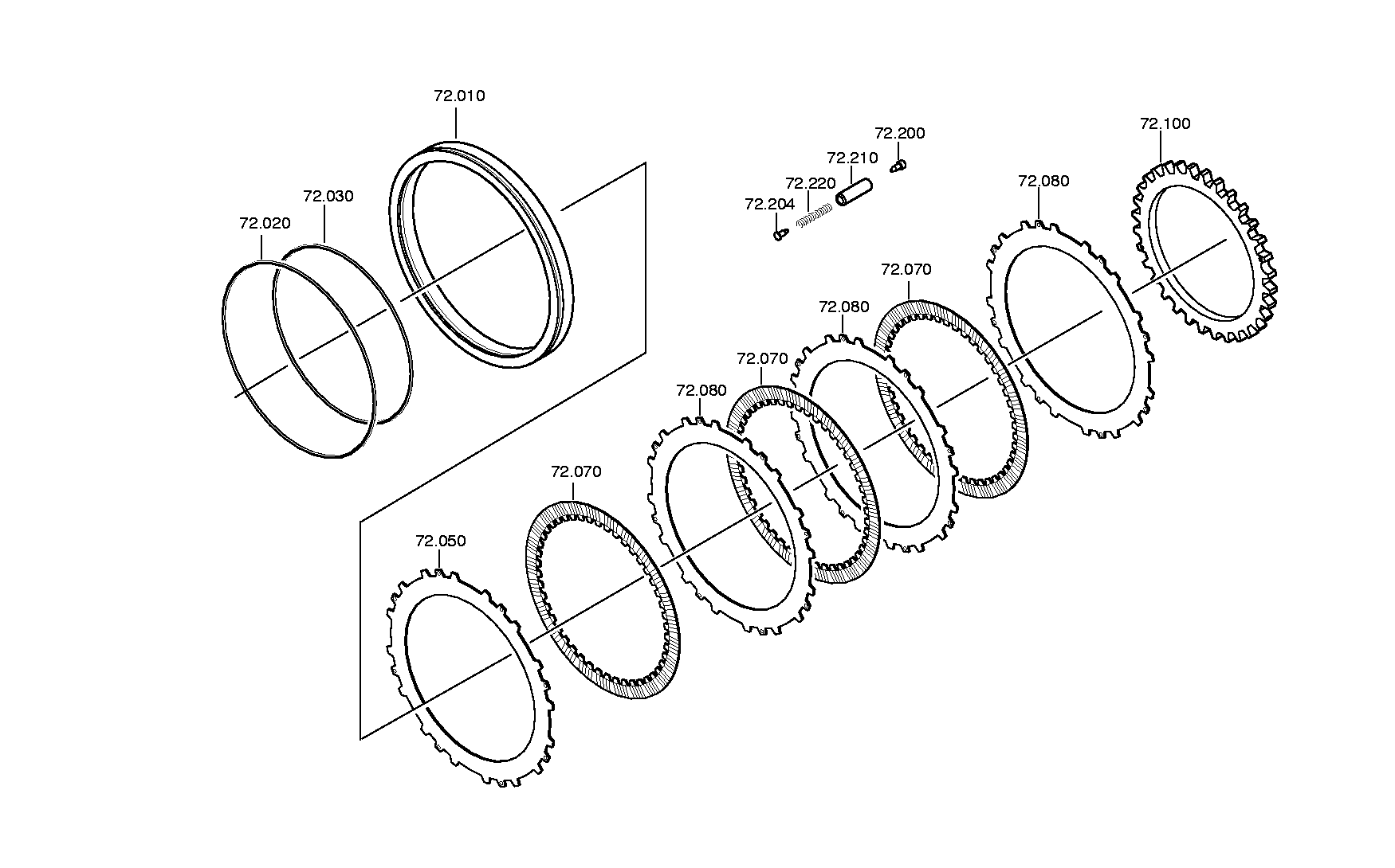 drawing for CACCIAMALI 500021502 - INNER CLUTCH DISC (figure 4)