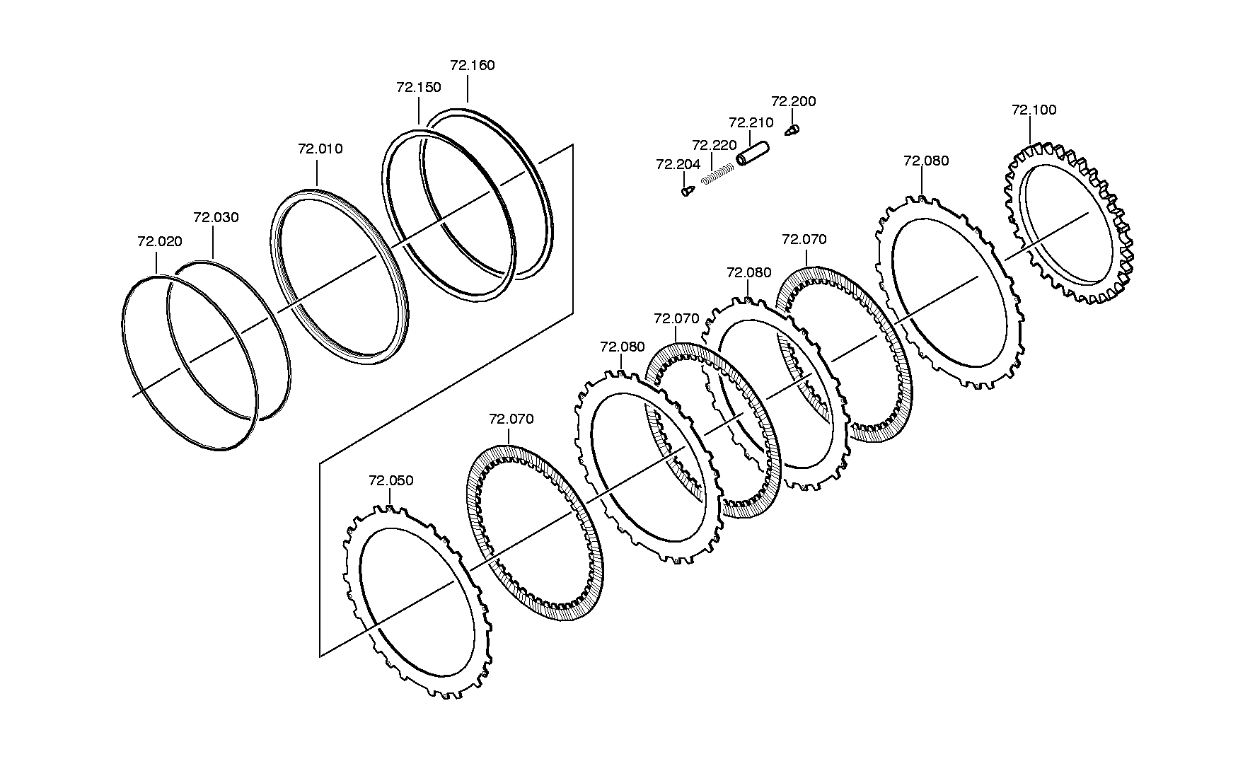 drawing for CACCIAMALI 500021502 - INNER CLUTCH DISC (figure 5)