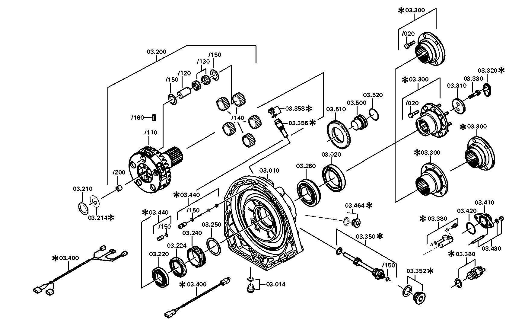 drawing for DOOSAN 252621 - NEEDLE BEARING (figure 1)