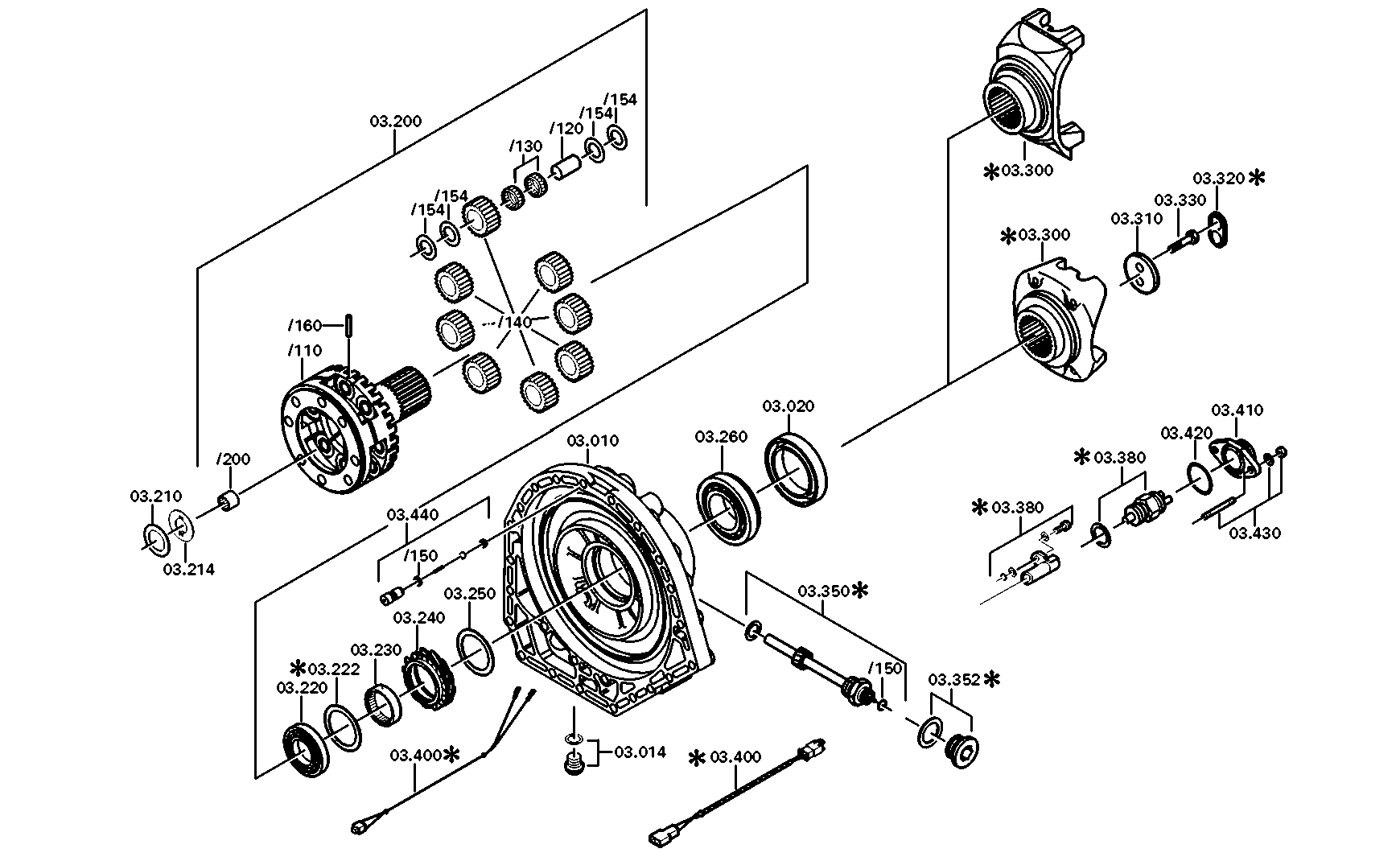 drawing for DAF 69268 - PLANET GEAR SET (figure 1)