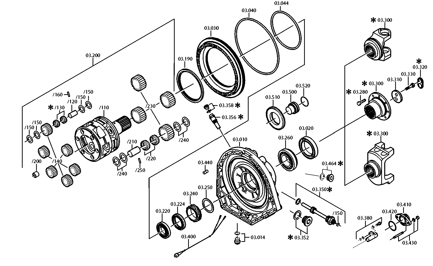 drawing for DOOSAN 252621 - NEEDLE BEARING (figure 2)