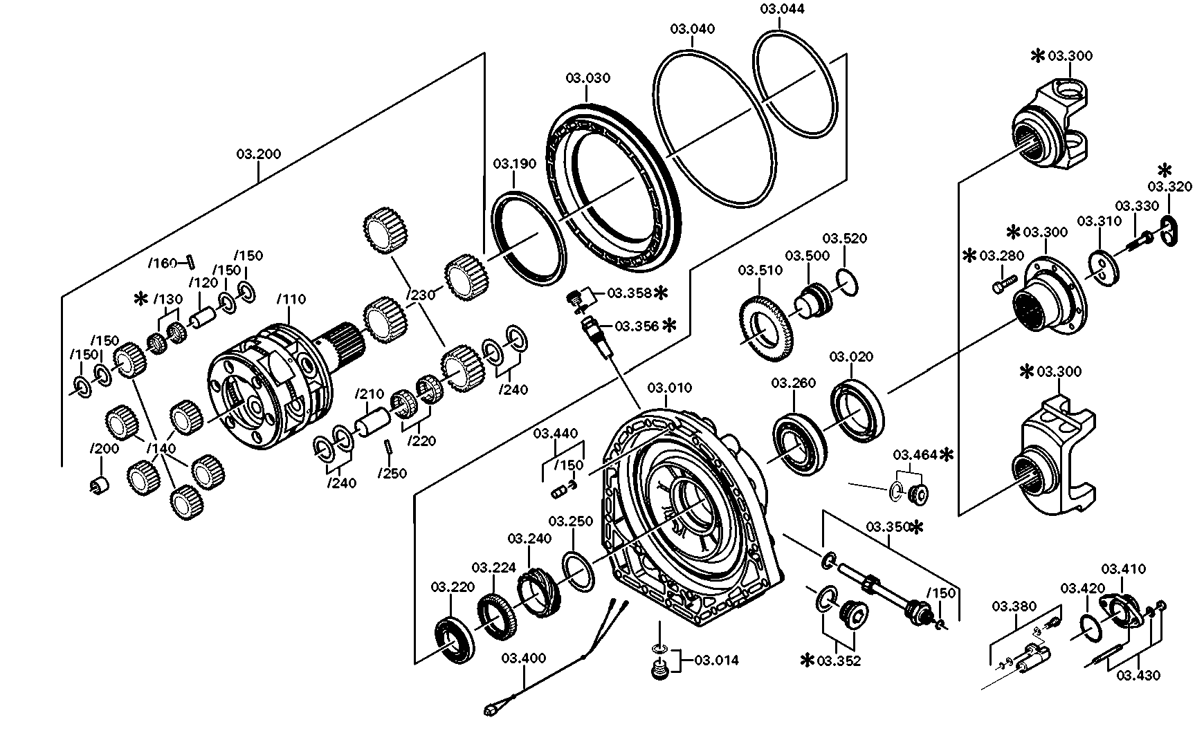 drawing for DOOSAN 252621 - NEEDLE BEARING (figure 3)