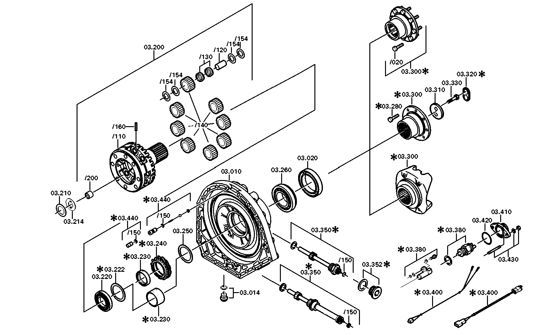 drawing for DAIMLER AG A0002722706 - PLANETENRADSATZ (figure 2)