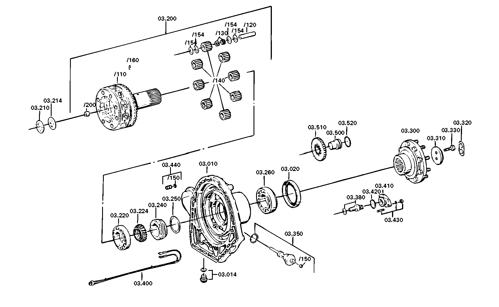 drawing for DAF 69268 - PLANET GEAR SET (figure 3)