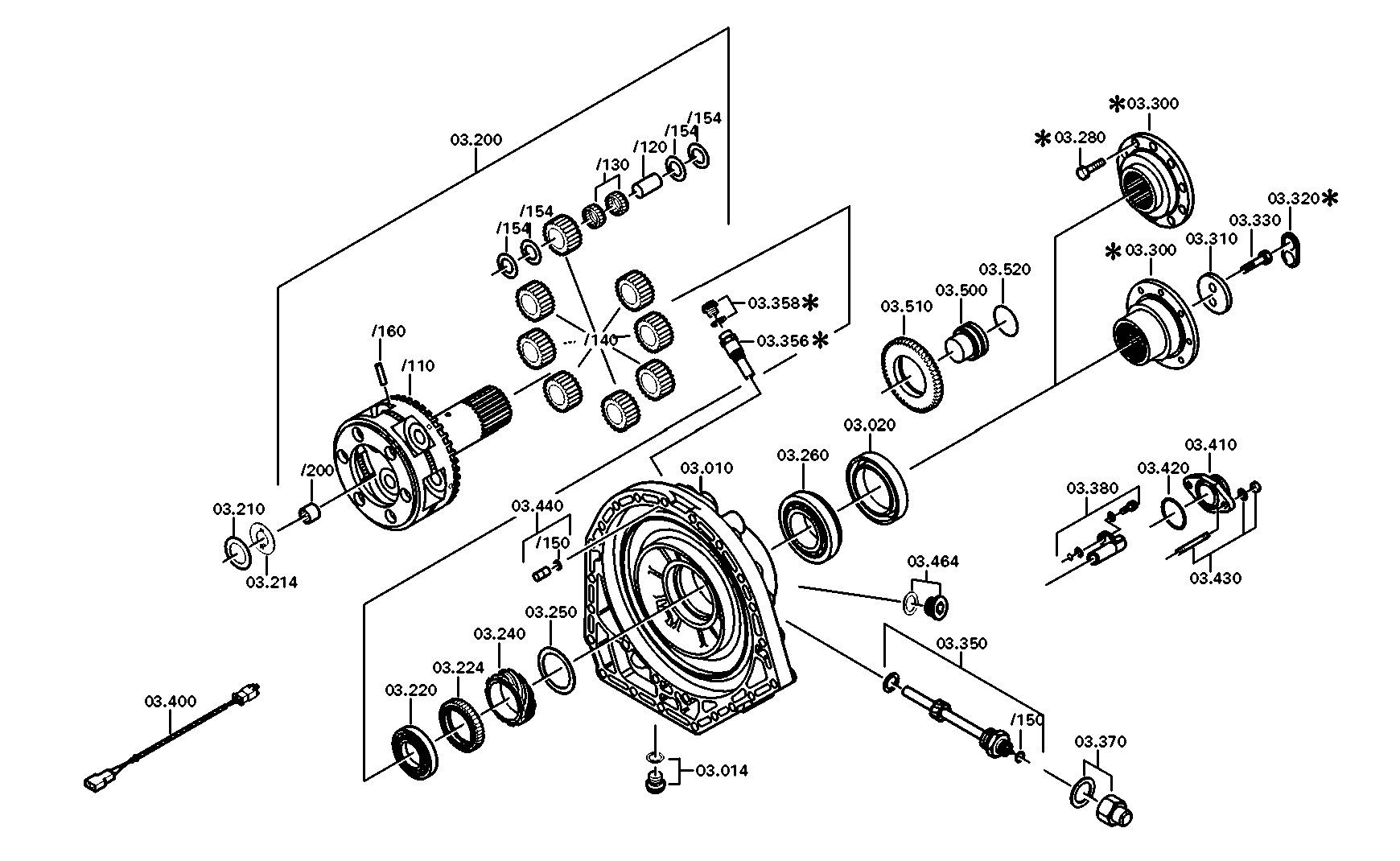drawing for DAF 69268 - PLANET GEAR SET (figure 4)