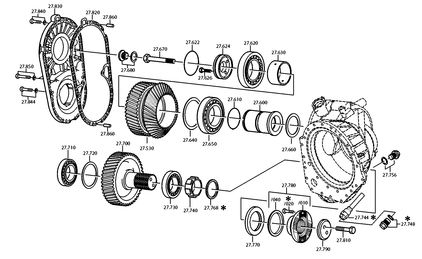 drawing for SCANIA 1543928 - TA.ROLLER BEARING (figure 2)