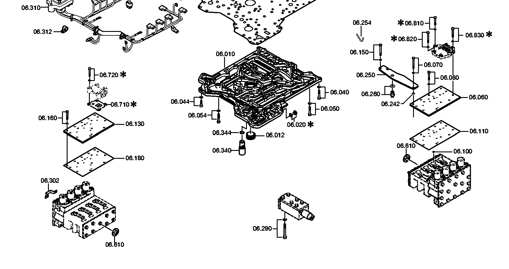 drawing for DAF 1291499 - WIRING HARNESS (figure 1)