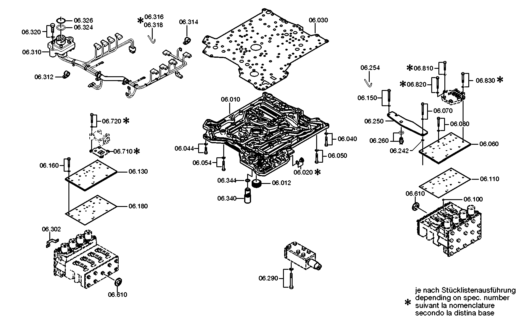 drawing for DAF 1291499 - WIRING HARNESS (figure 2)