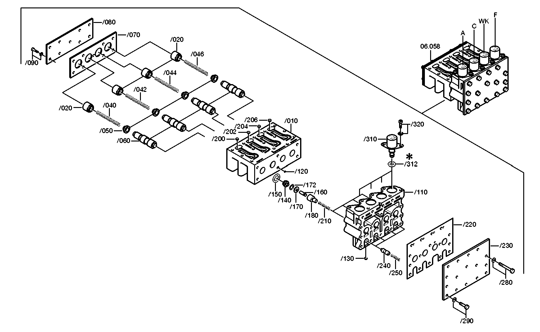 drawing for DAF 1291499 - WIRING HARNESS (figure 5)