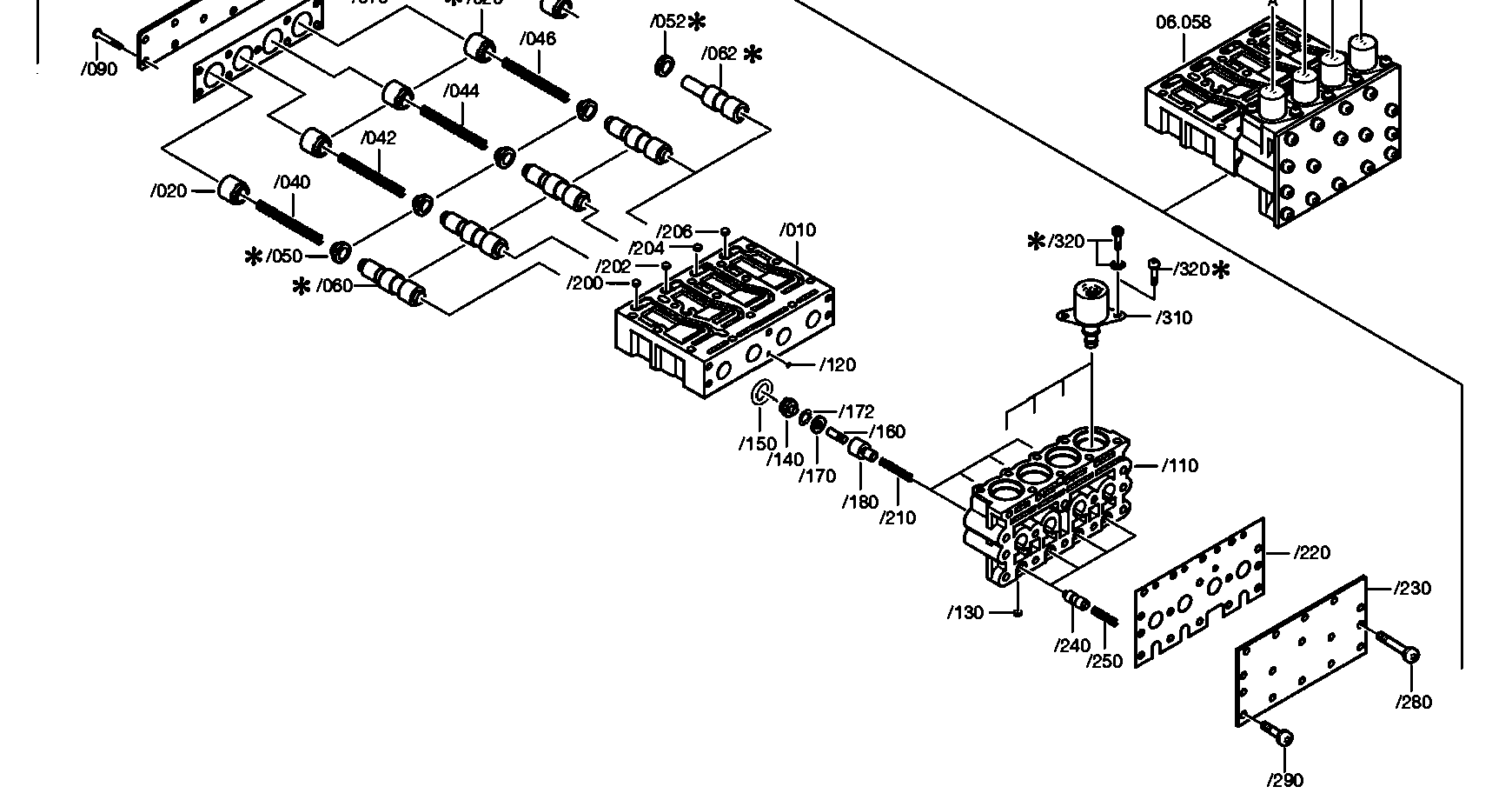 drawing for DAIMLER AG A0002771336 - VALVE BLOCK (figure 3)