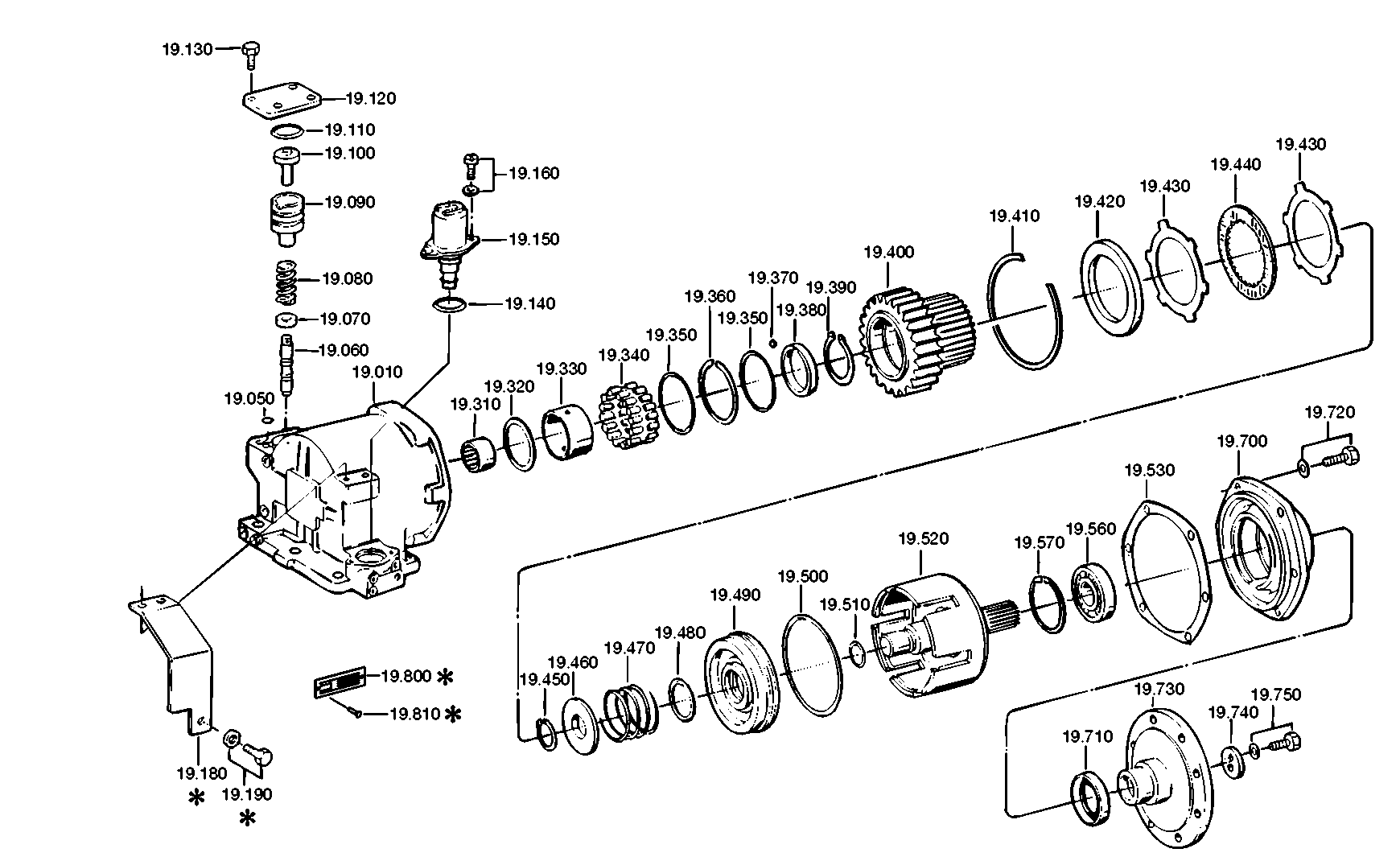 drawing for ALVIS VICKERS LTD. 8198143 - OUTPUT SHAFT (figure 1)