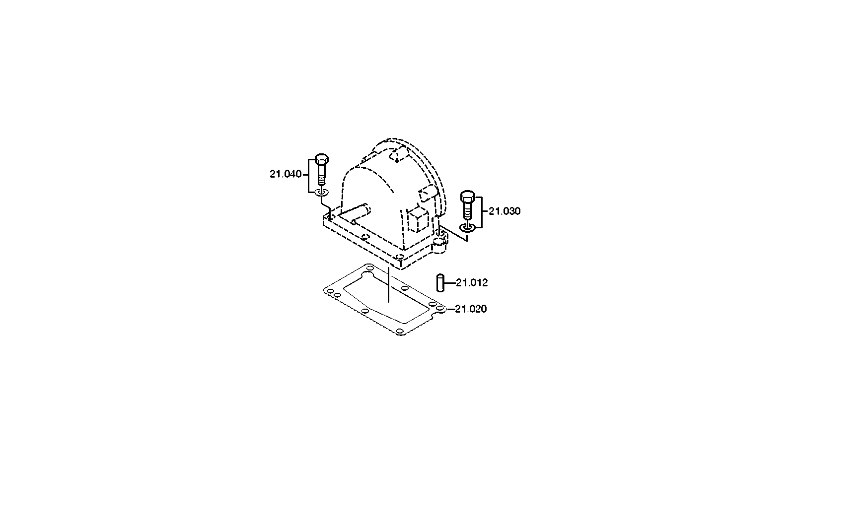 drawing for MANNESMANN 42089612 - HOUSING (figure 2)