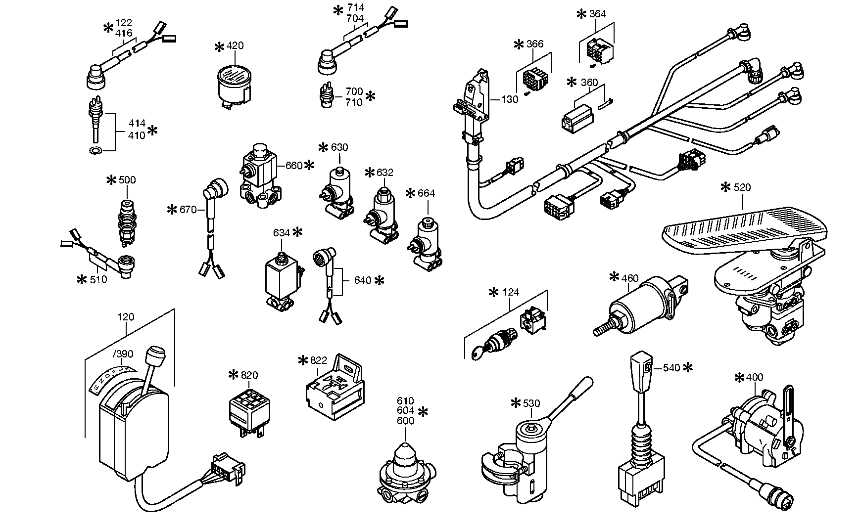 drawing for IVECO 5000806658 - KICK-D.SWITCH (figure 1)