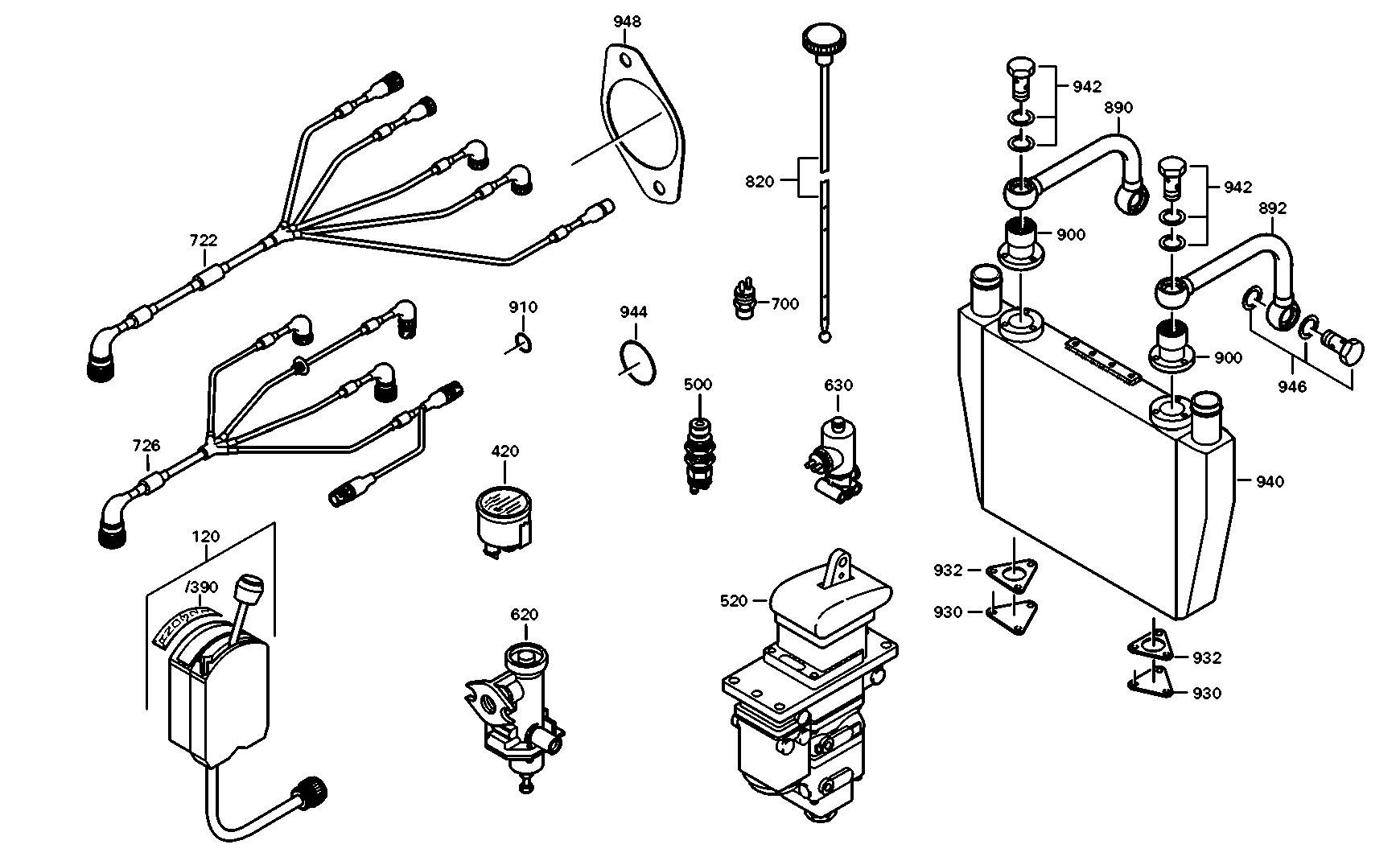 drawing for MOWAG MOTOWAGENFABRIK AG 0726622 - FS ELEK (figure 1)