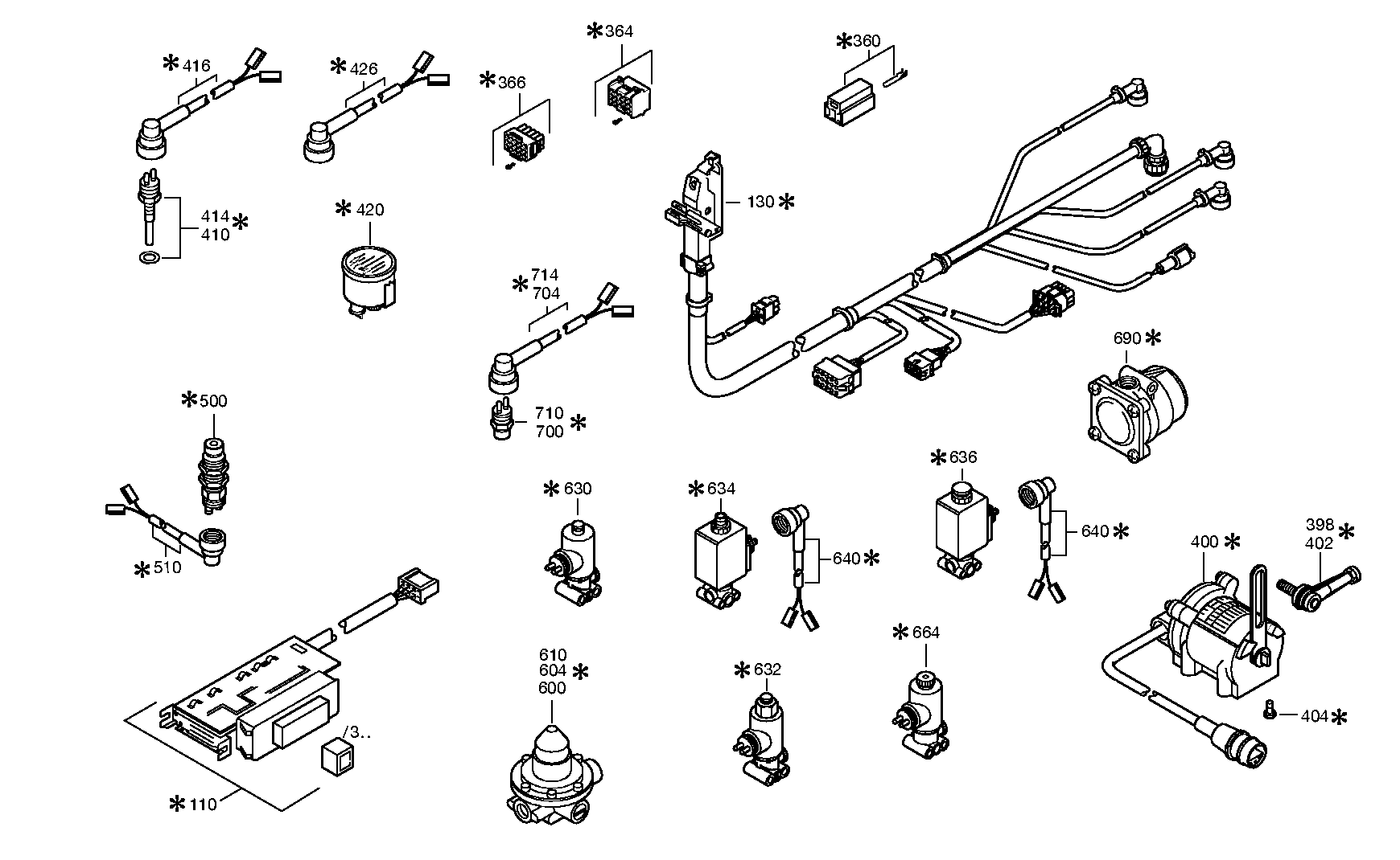 drawing for Manitowoc Crane Group Germany 01371207 - CABLE GENERAL (figure 4)