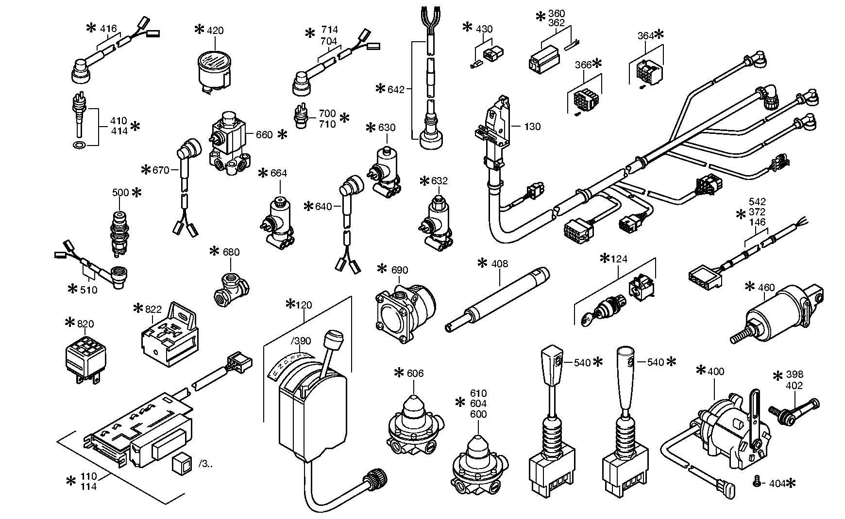 drawing for SCANIA 1452284 - CABLE ECOMAT (figure 1)