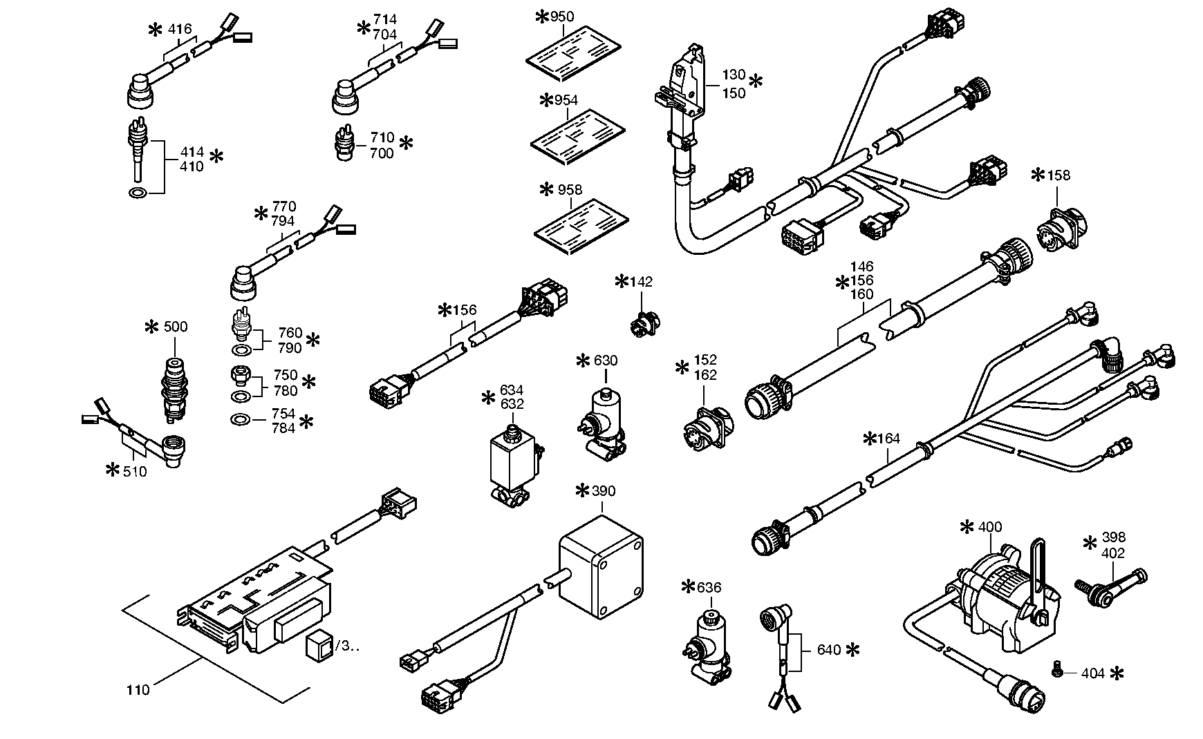 drawing for DAF TRUCKS 1237871 - CABLE GENERAL (figure 2)
