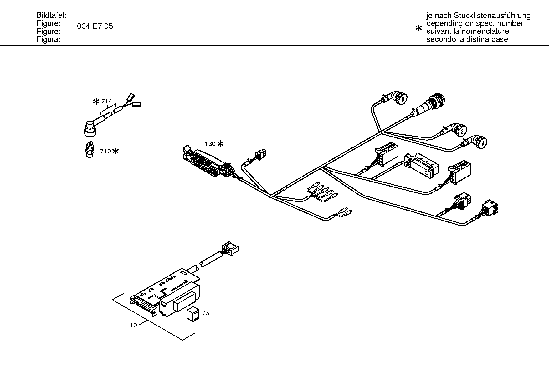 drawing for SCANIA 1442754 - CABLE ECOMAT (figure 1)