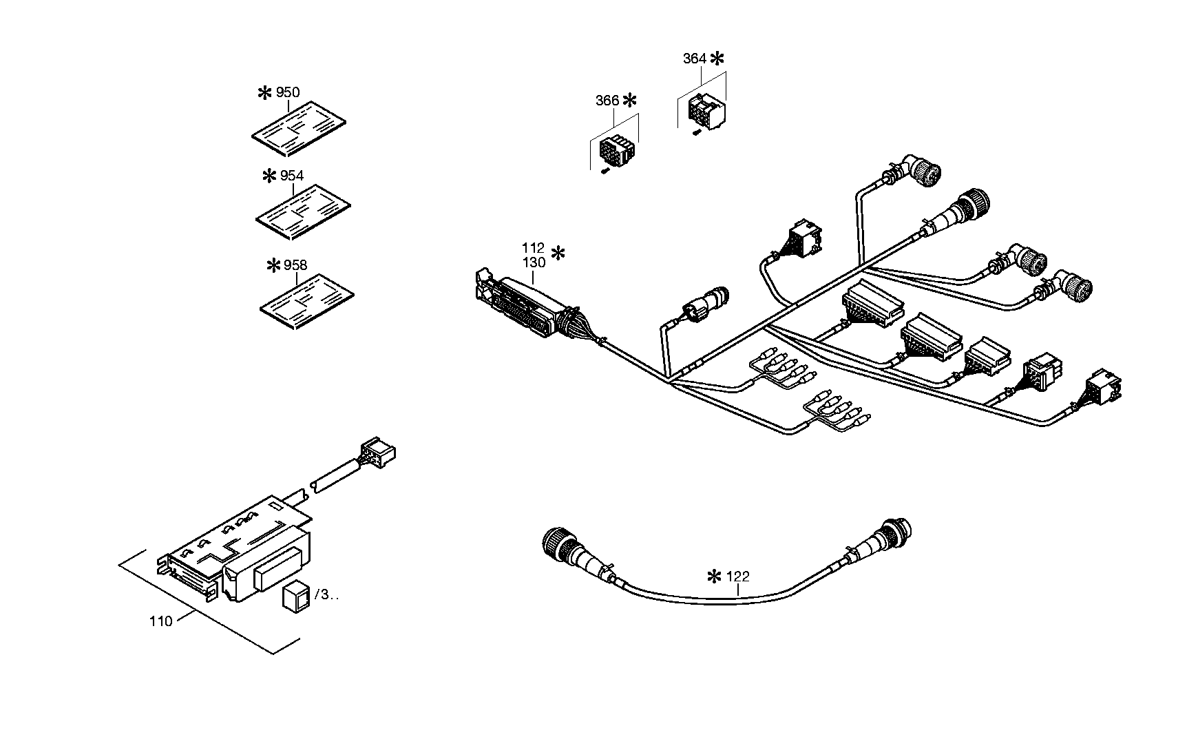 drawing for Hyundai Construction Equipment 6029-199-086 - PLUG KIT