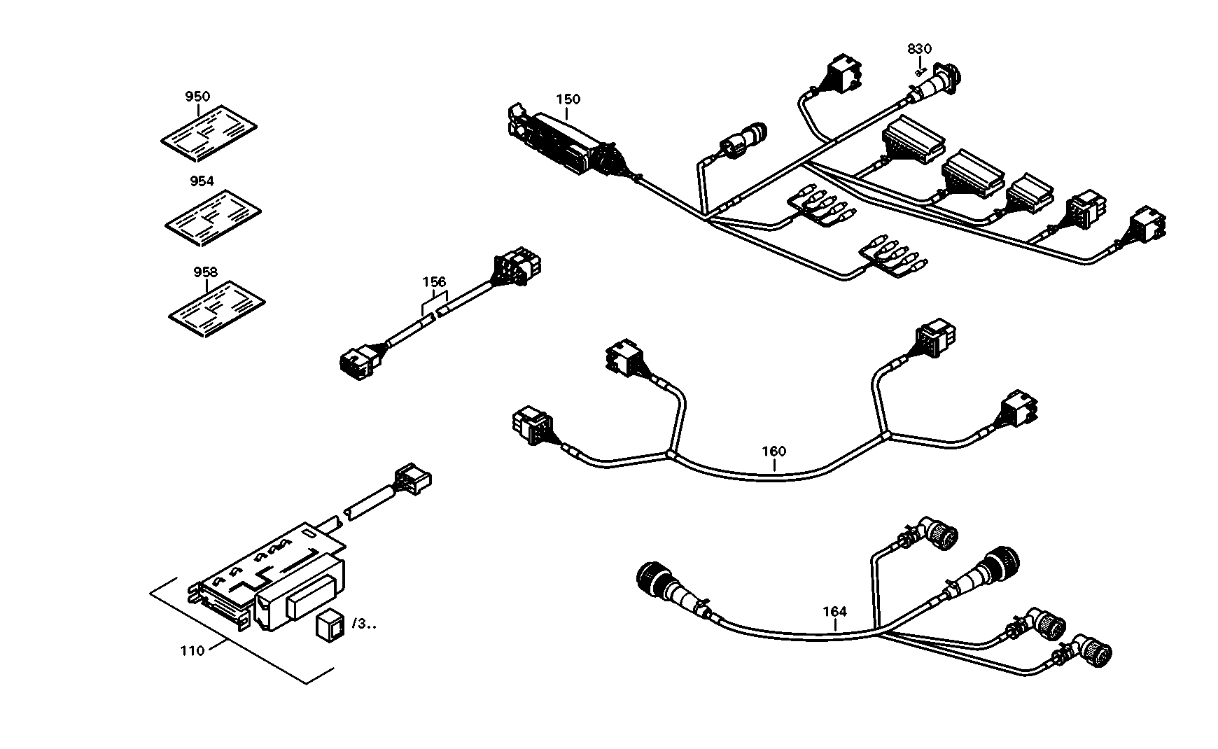 drawing for NEW FLYER INDUSTRIES LTD. 144637 - CABLE ECOMAT (figure 2)