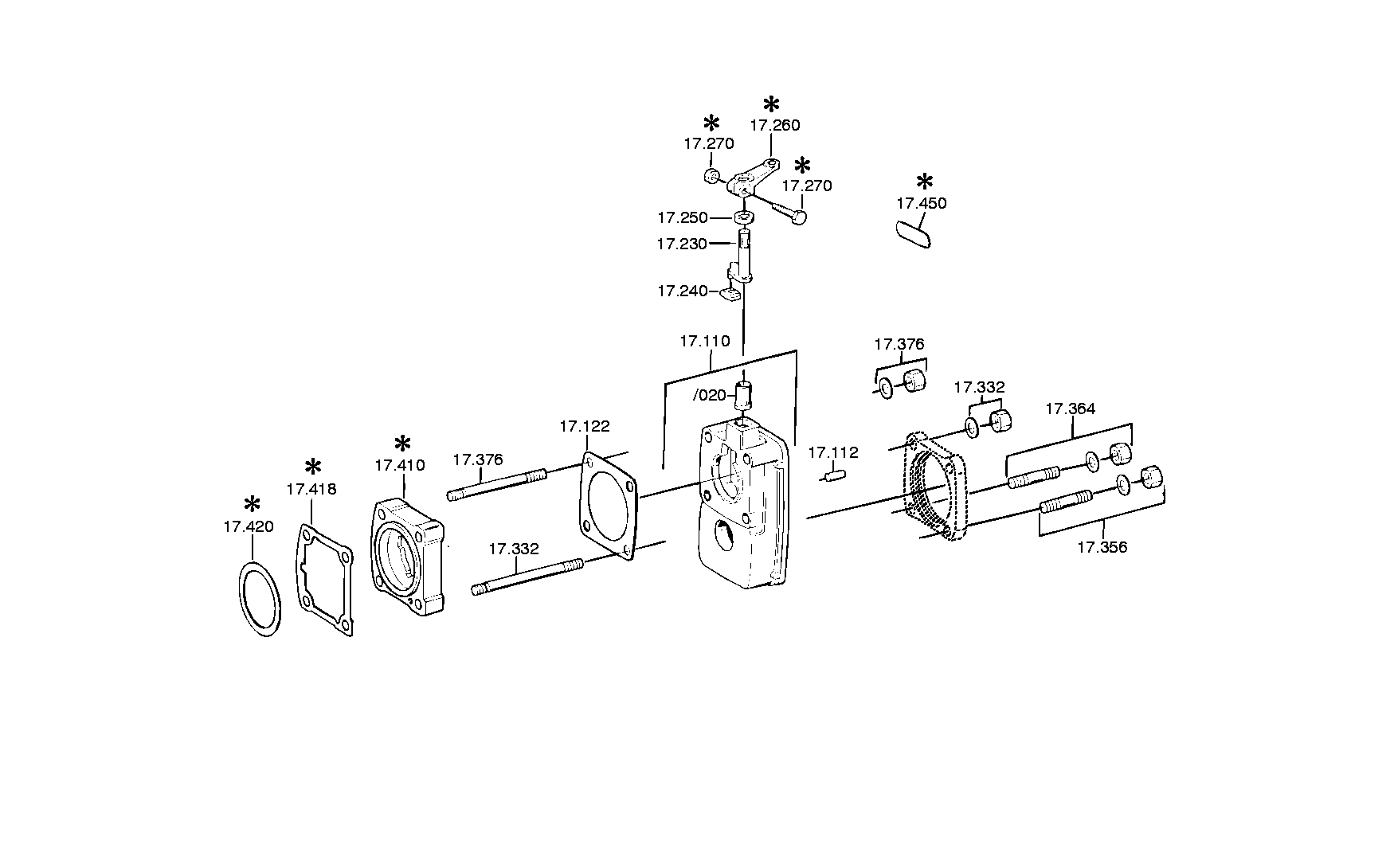 drawing for E. N. M. T. P. / CPG 50021008 - SHIFT LEVER (figure 3)