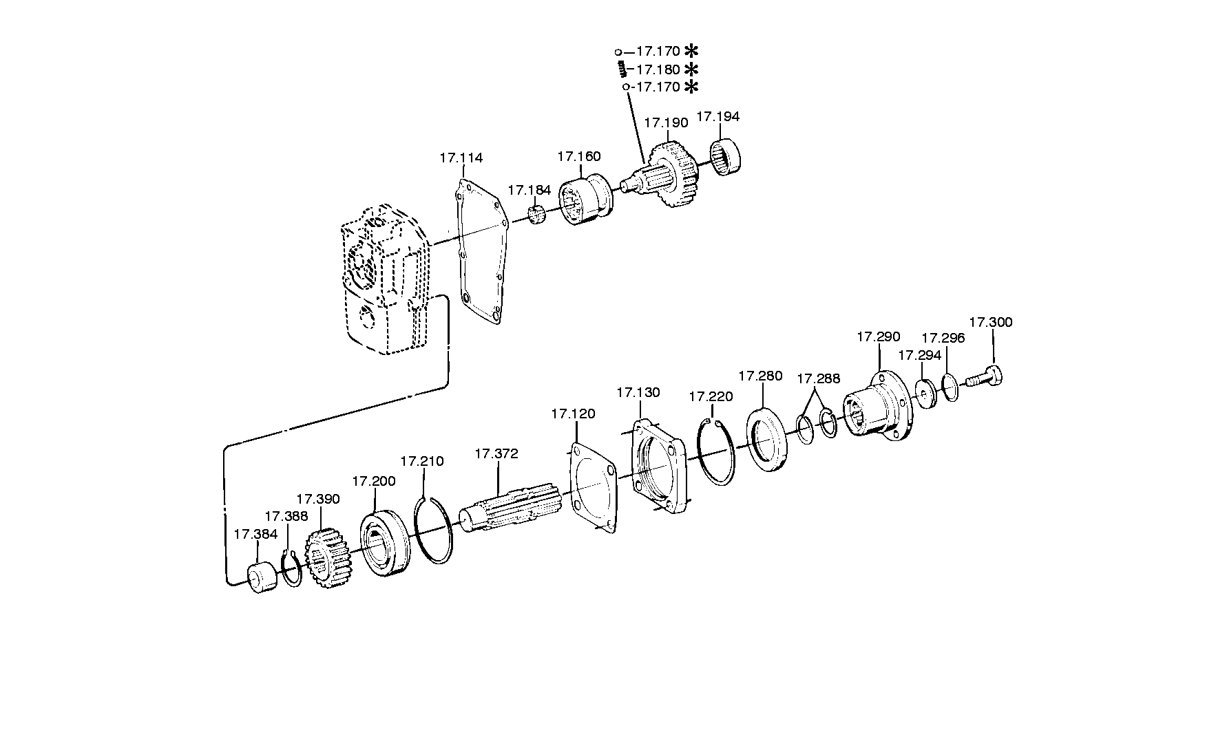 drawing for IVECO 08123545 - HOUSING (figure 3)