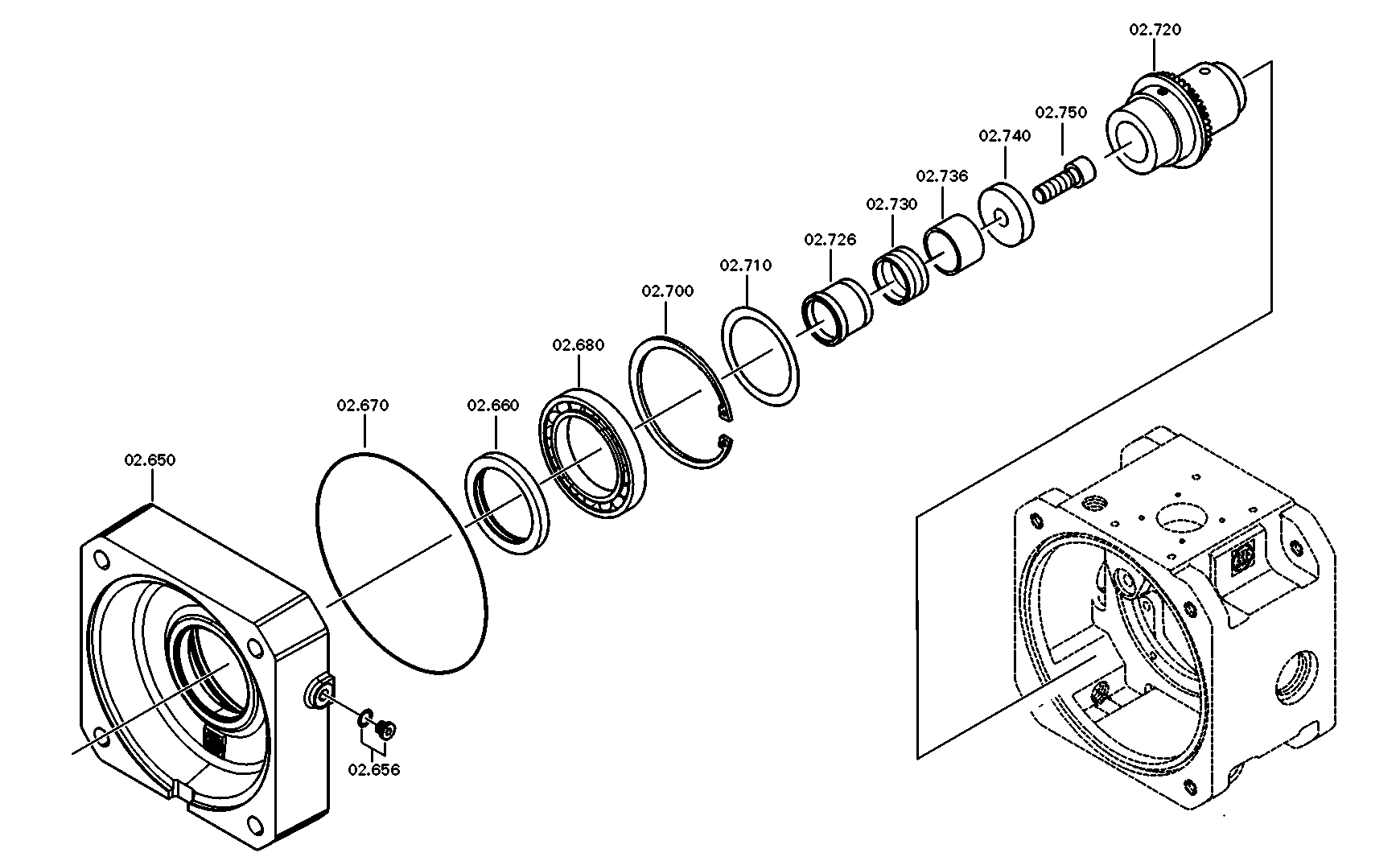 drawing for ARION AG 571192508 - BALL BEARING (figure 1)