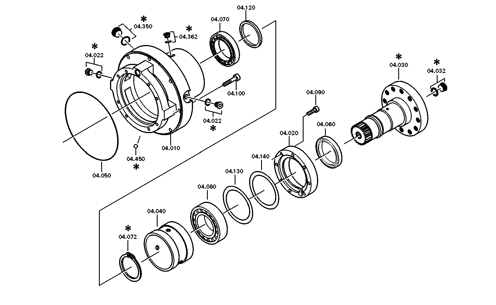 drawing for E. N. M. T. P. / CPG 500436208 - BALL BEARING (figure 2)