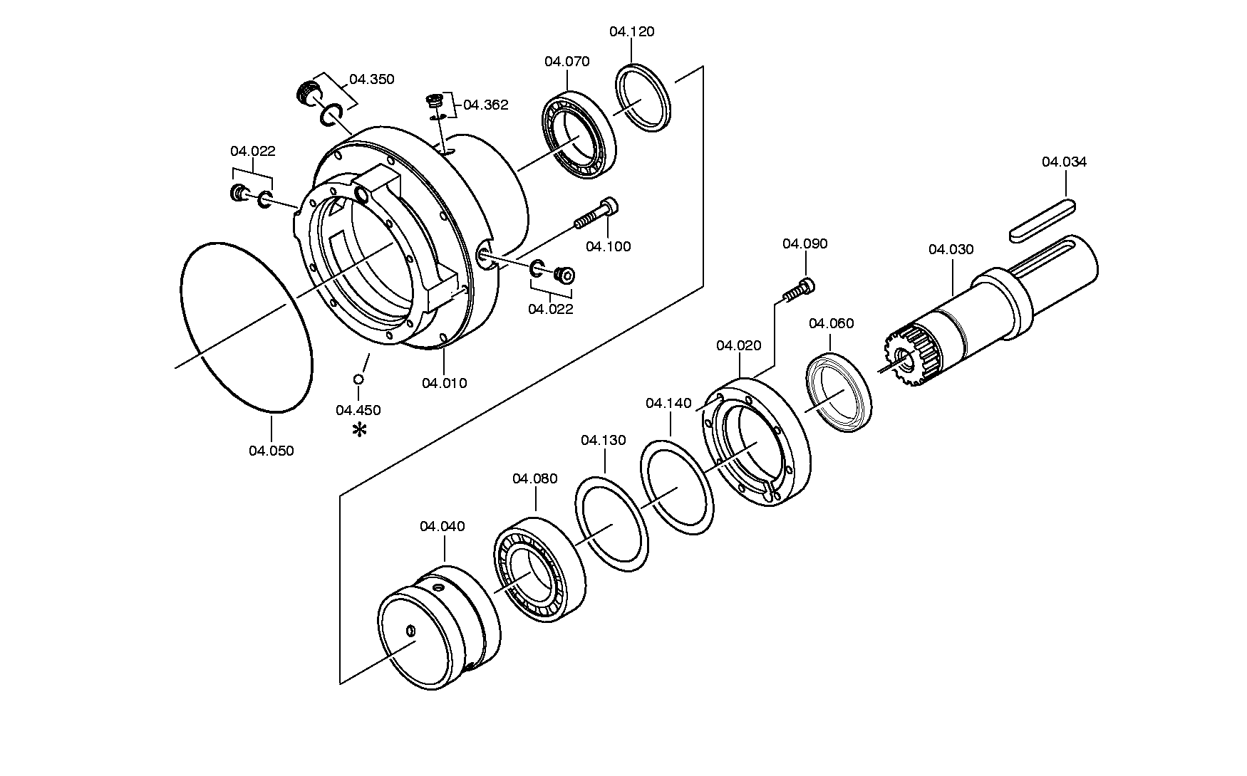 drawing for ZF 4161104276 - OUTPUT (figure 1)