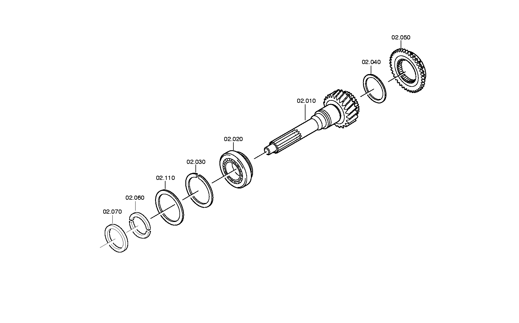 drawing for PONTICELLI 5000813781 - CYLINDER ROLLER BEARING (figure 1)