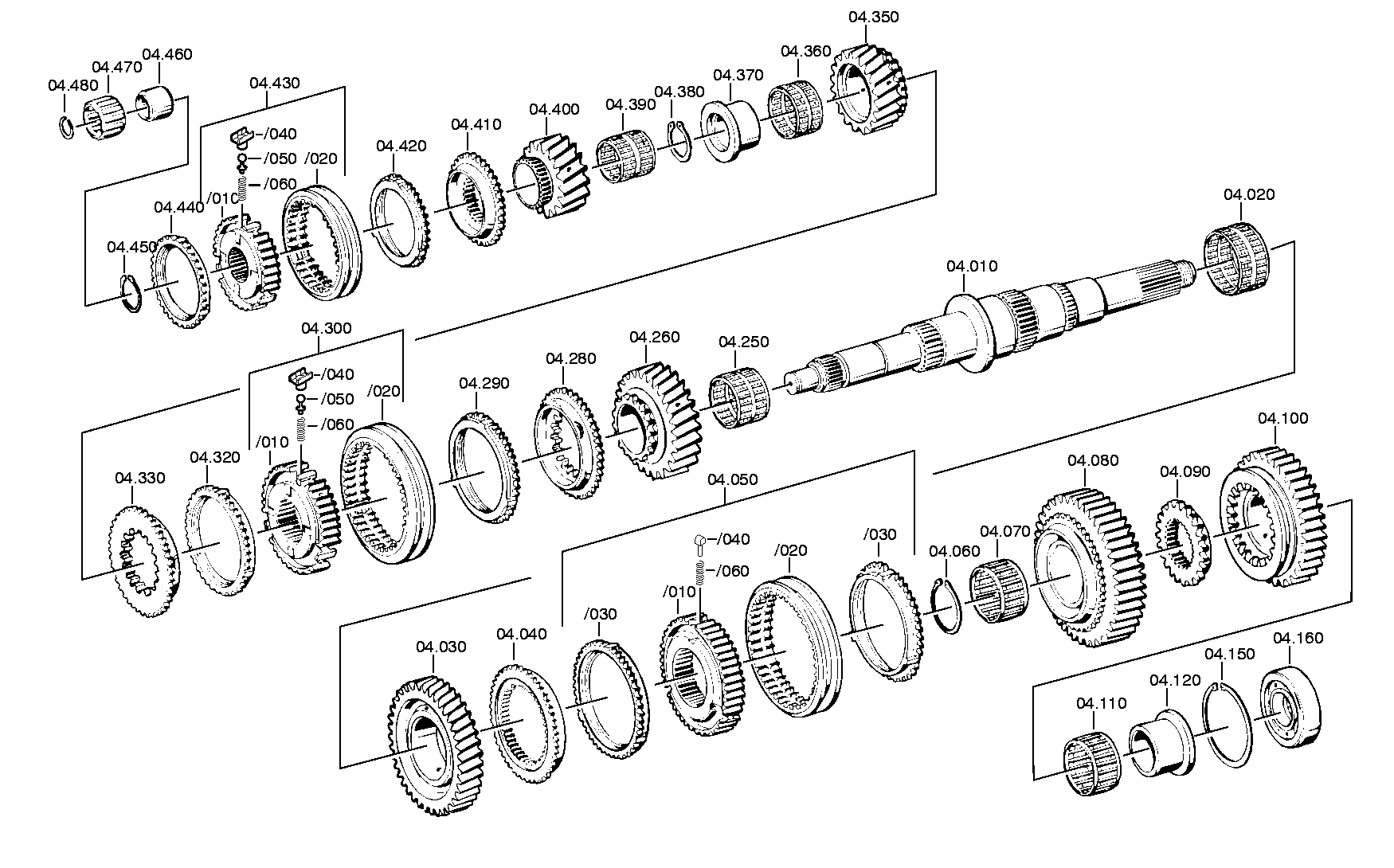 drawing for PONTICELLI 42490372 - CYLINDER ROLLER BEARING (figure 5)