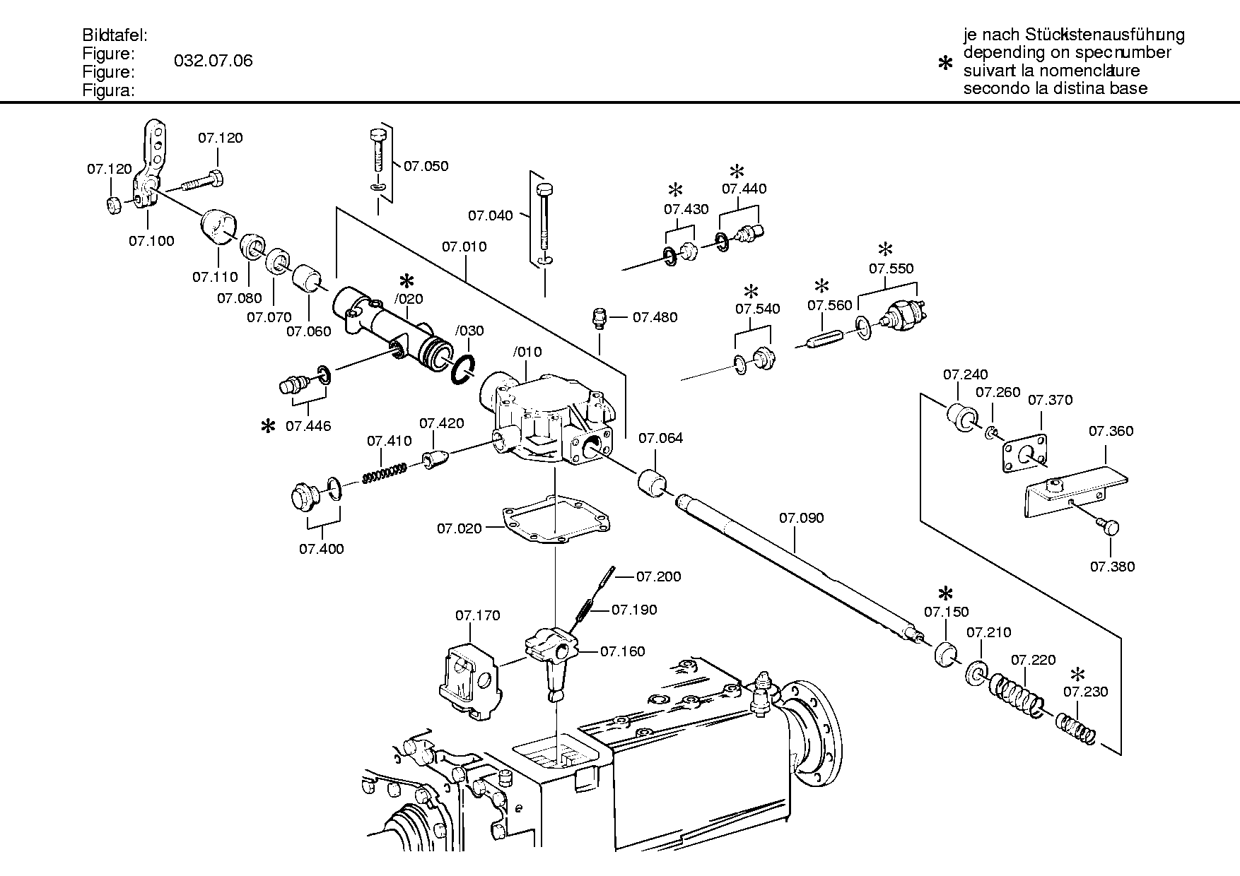 drawing for DAF 1655421 - GEAR SHIFT HOUSING (figure 2)
