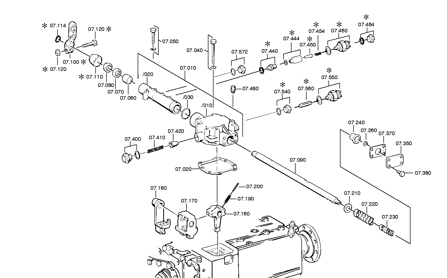 drawing for DAF 1291687 - GEAR SHIFT HOUSING (figure 2)