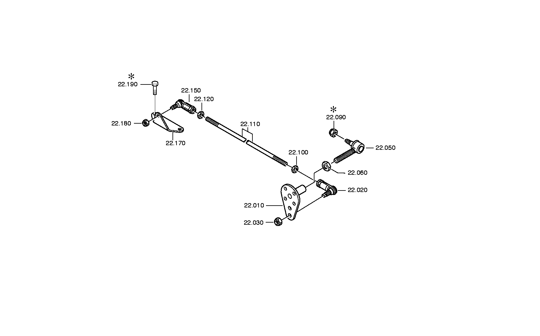drawing for IVECO 623765 - CONNECTING PART (figure 3)