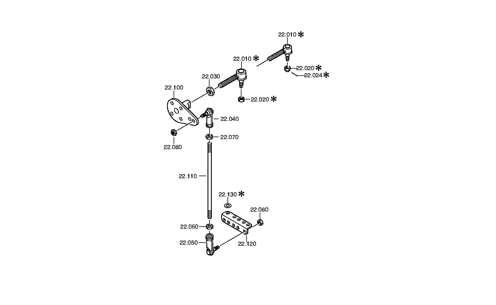 drawing for IVECO 02969541 - CONNECTING PART (figure 1)