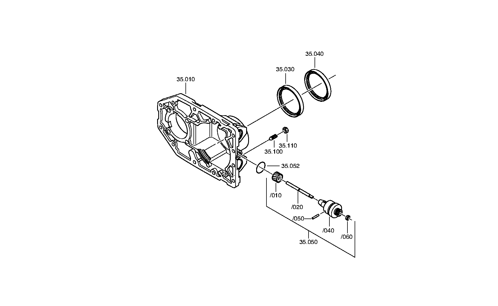 drawing for LIEBHERR GMBH 5002361 - SHAFT SEAL (figure 1)