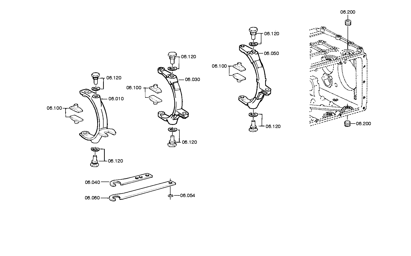 drawing for DAIMLER AG A0002602530 - SHIFT CLAMP (figure 5)