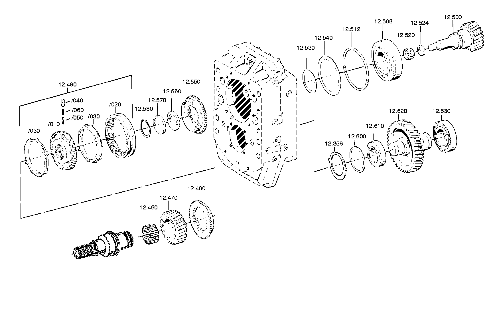 drawing for VOLVO VOE12743370 - TA.ROLLER BEARING (figure 2)