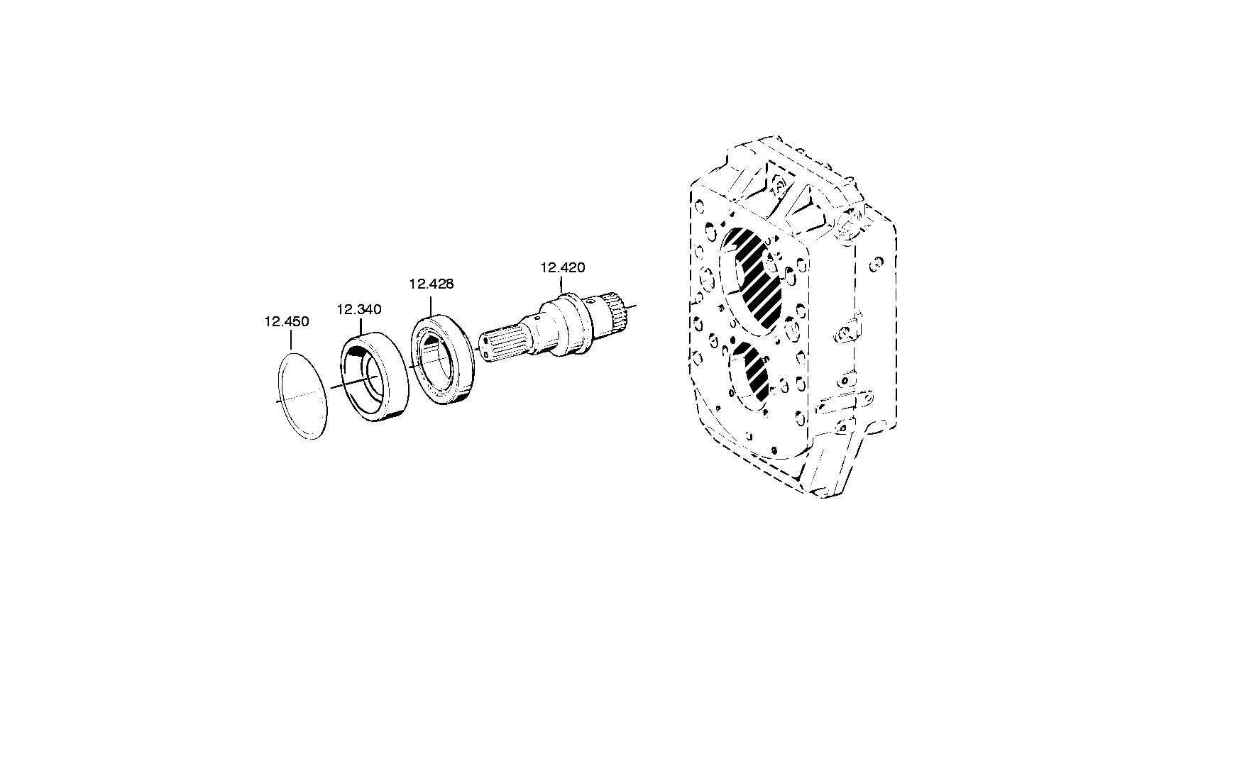 drawing for VOLVO VOE12743370 - TA.ROLLER BEARING (figure 3)