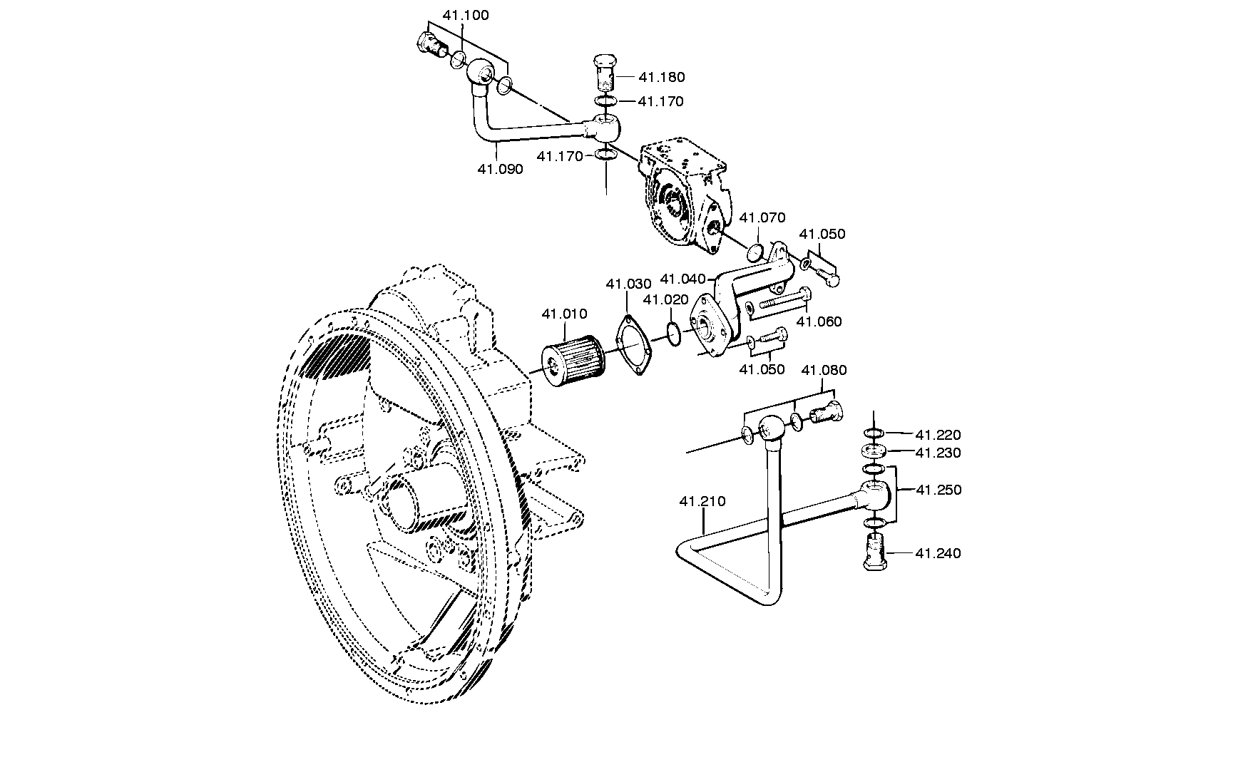 drawing for DAIMLER AG A0002640785 - RUECKLAUFROHR (figure 1)