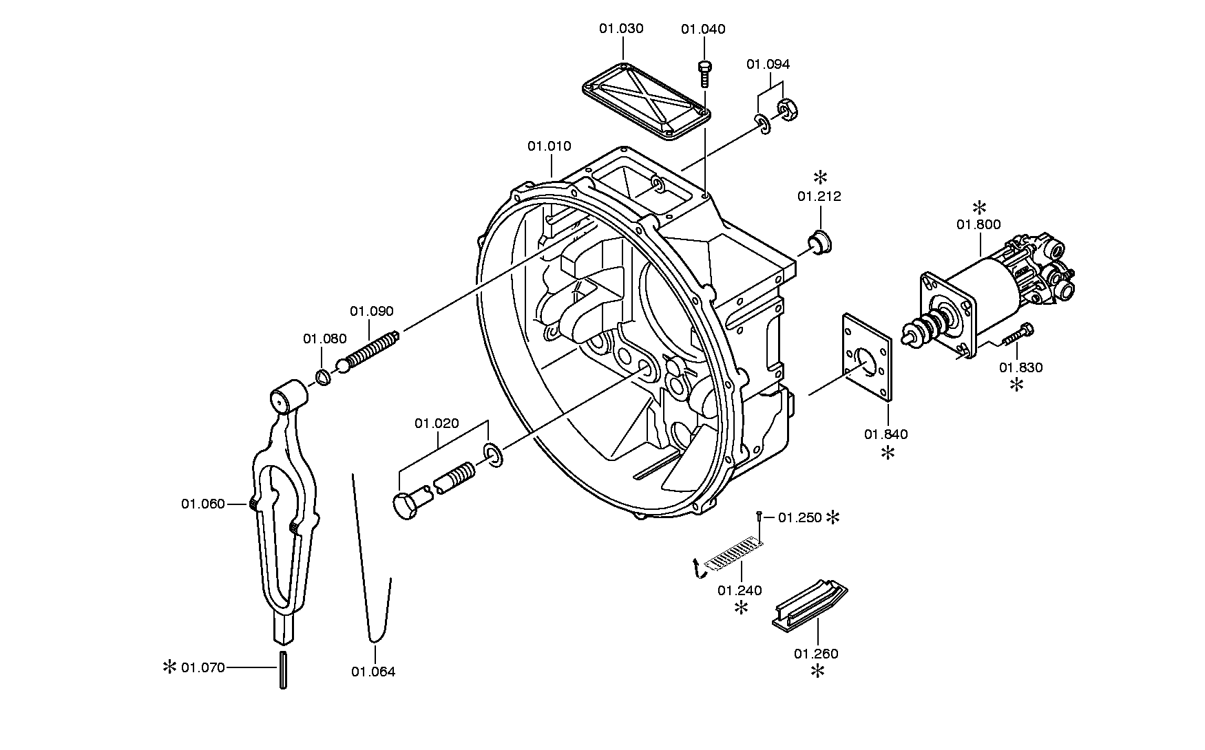 drawing for NISSAN MOTOR CO. 30502-LC51A - RELEASE DEVICE (figure 2)