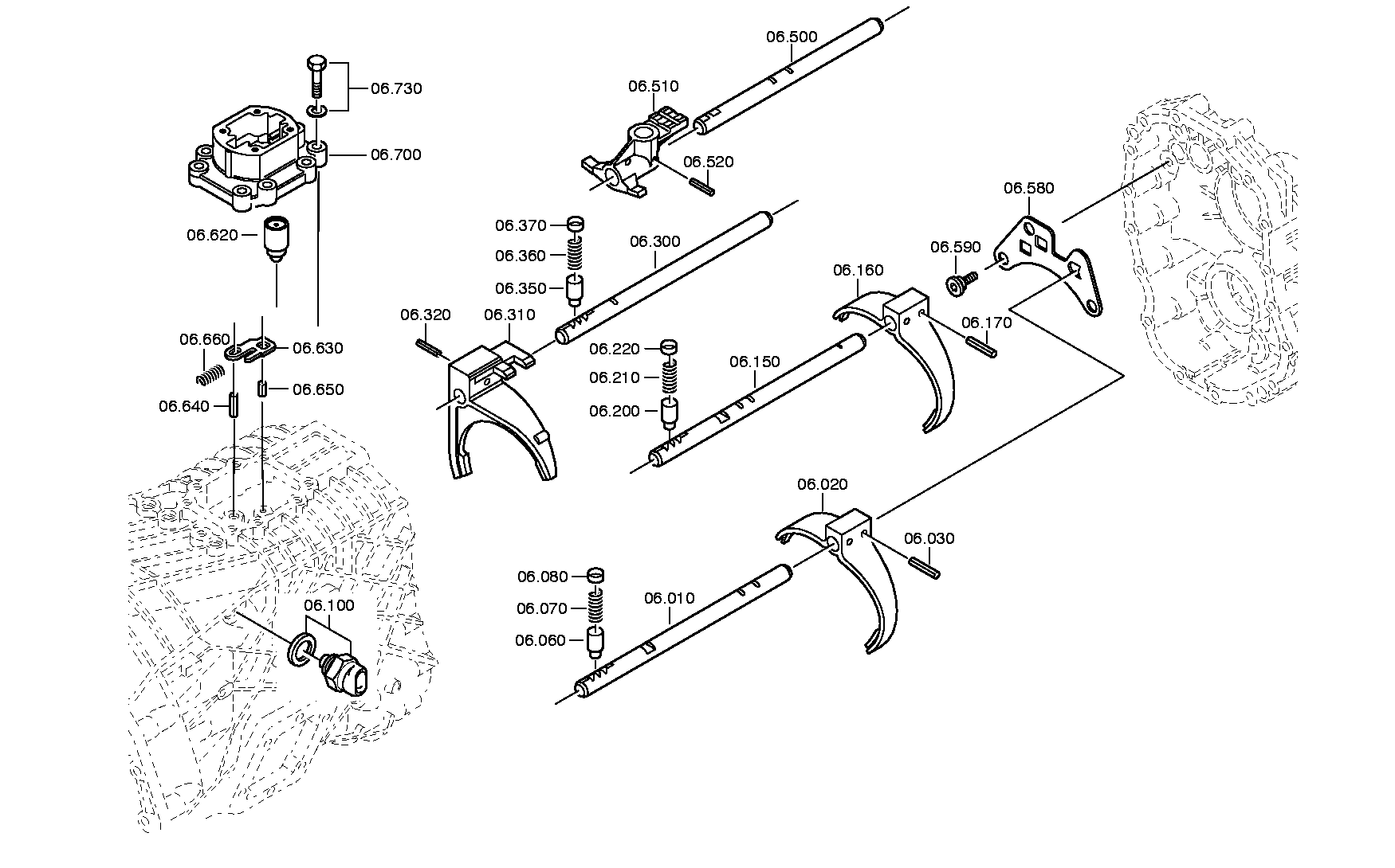 drawing for NISSAN MOTOR CO. 07902982-0 - GEAR SHIFT FORK (figure 1)